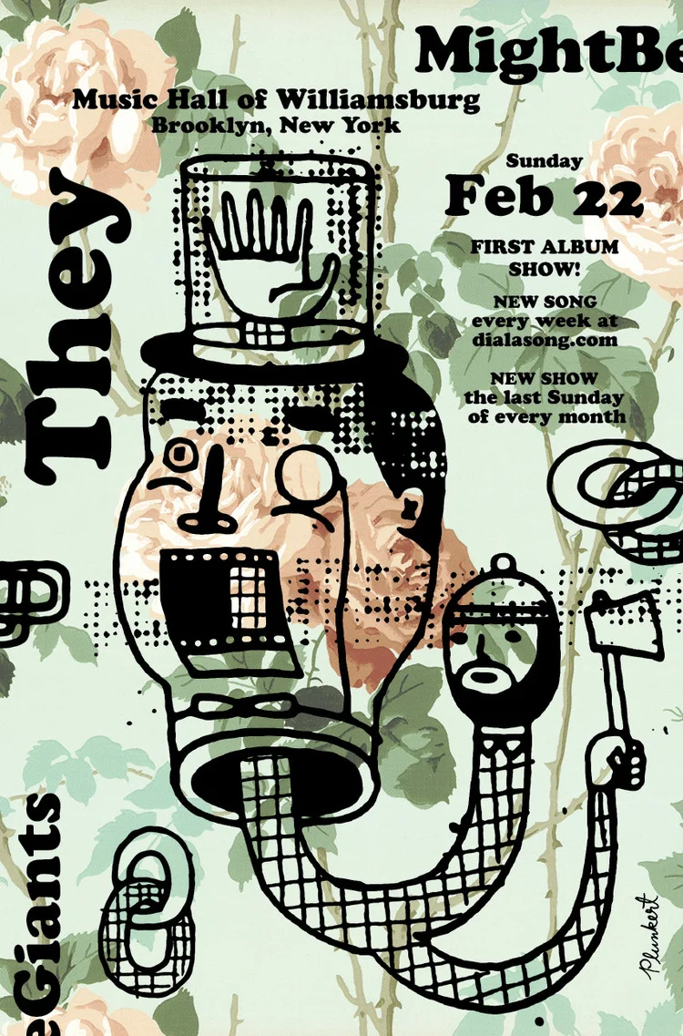They Might Be Giants February stand poster