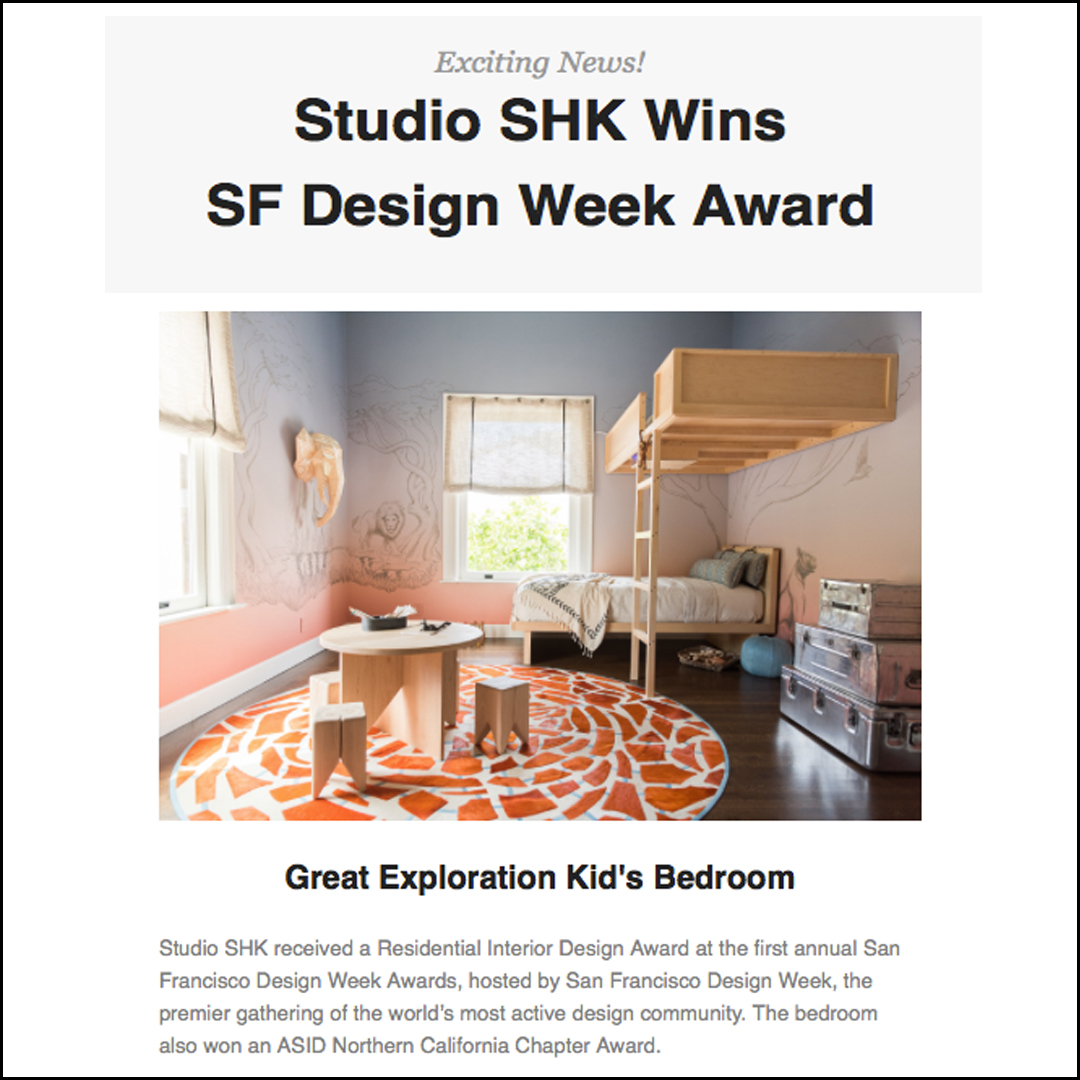 SF Design Week Award