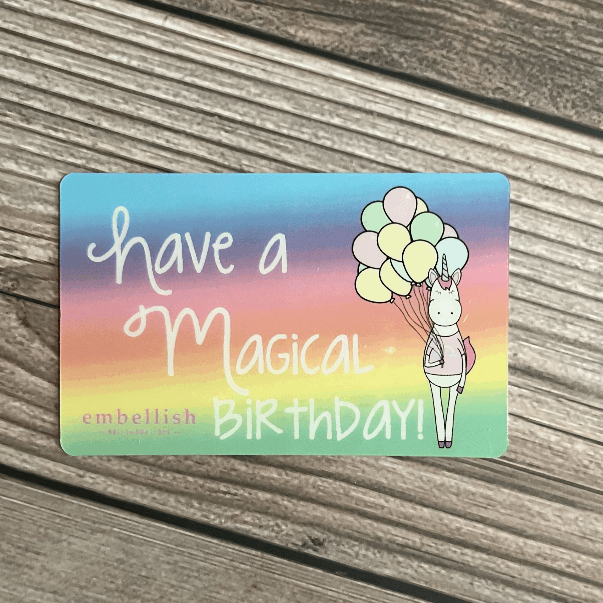 Gift Card - Magical Birthday