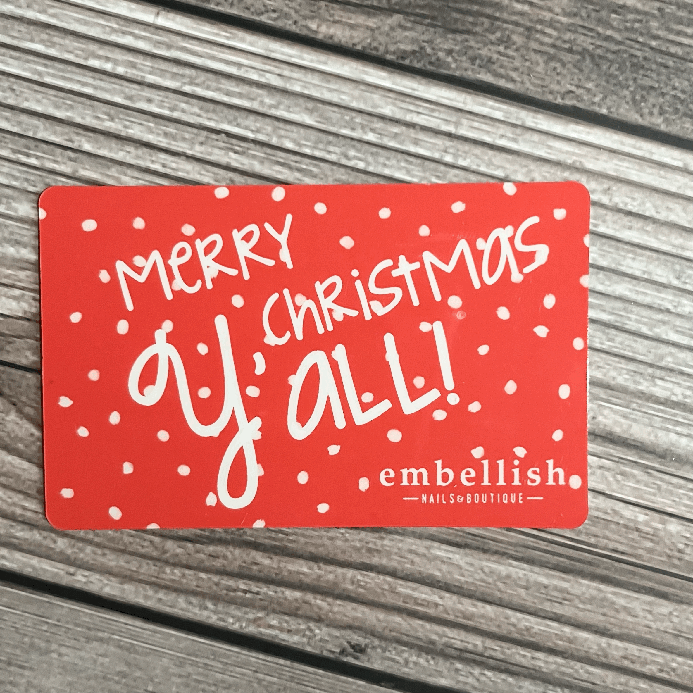 Gift Card - Merry Christmas Y'all