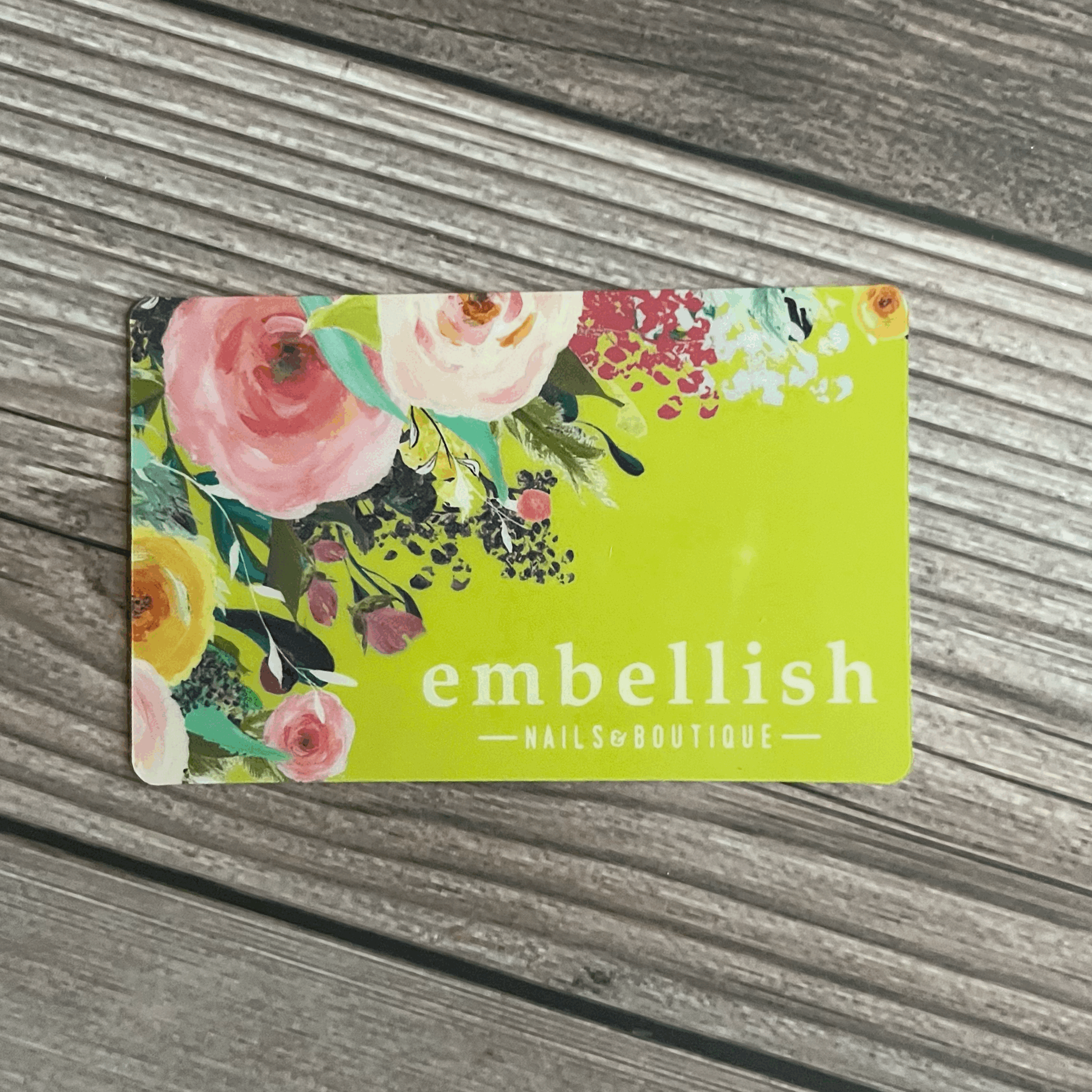 Gift Card - Chartreuse Floral