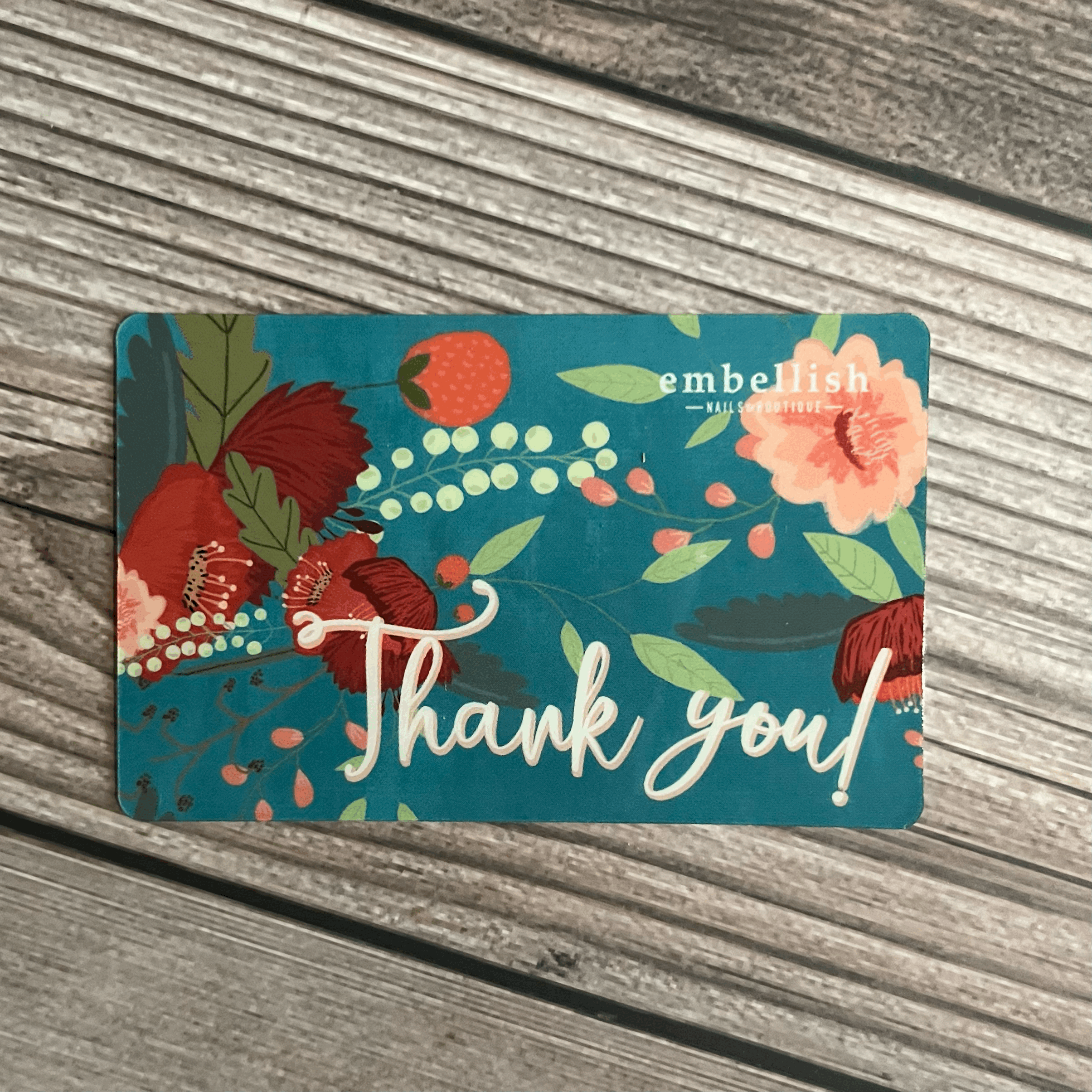Gift Card - Teal Thank You