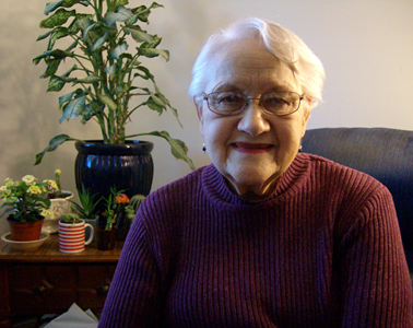 Marilyn “Joan” Reith is a frugal shopper and creative heart. She plays piano and writes her own songs. Over the years she had collected many antiques, though she loves her knockoffs. “We bought that (one) at Hobby Lobby, my daughter and I. But it looked like an antique so we got it!”