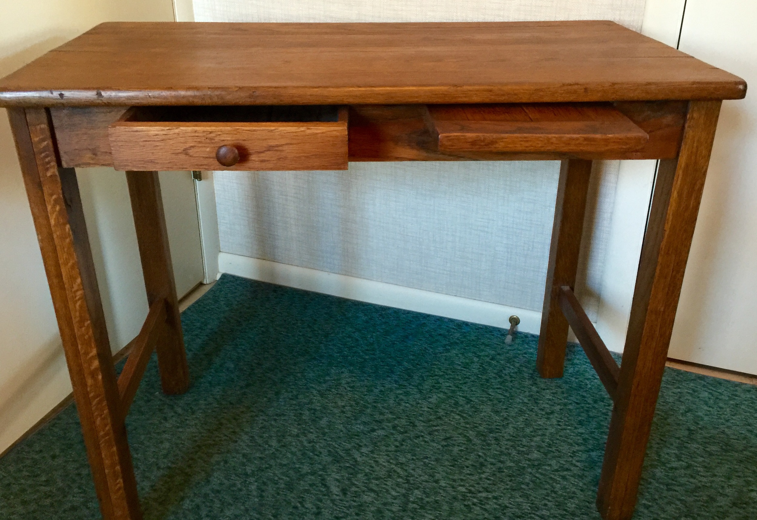 Antique Oak Writing Table SOLD Estimated Value: $200 Starting Bid: $120