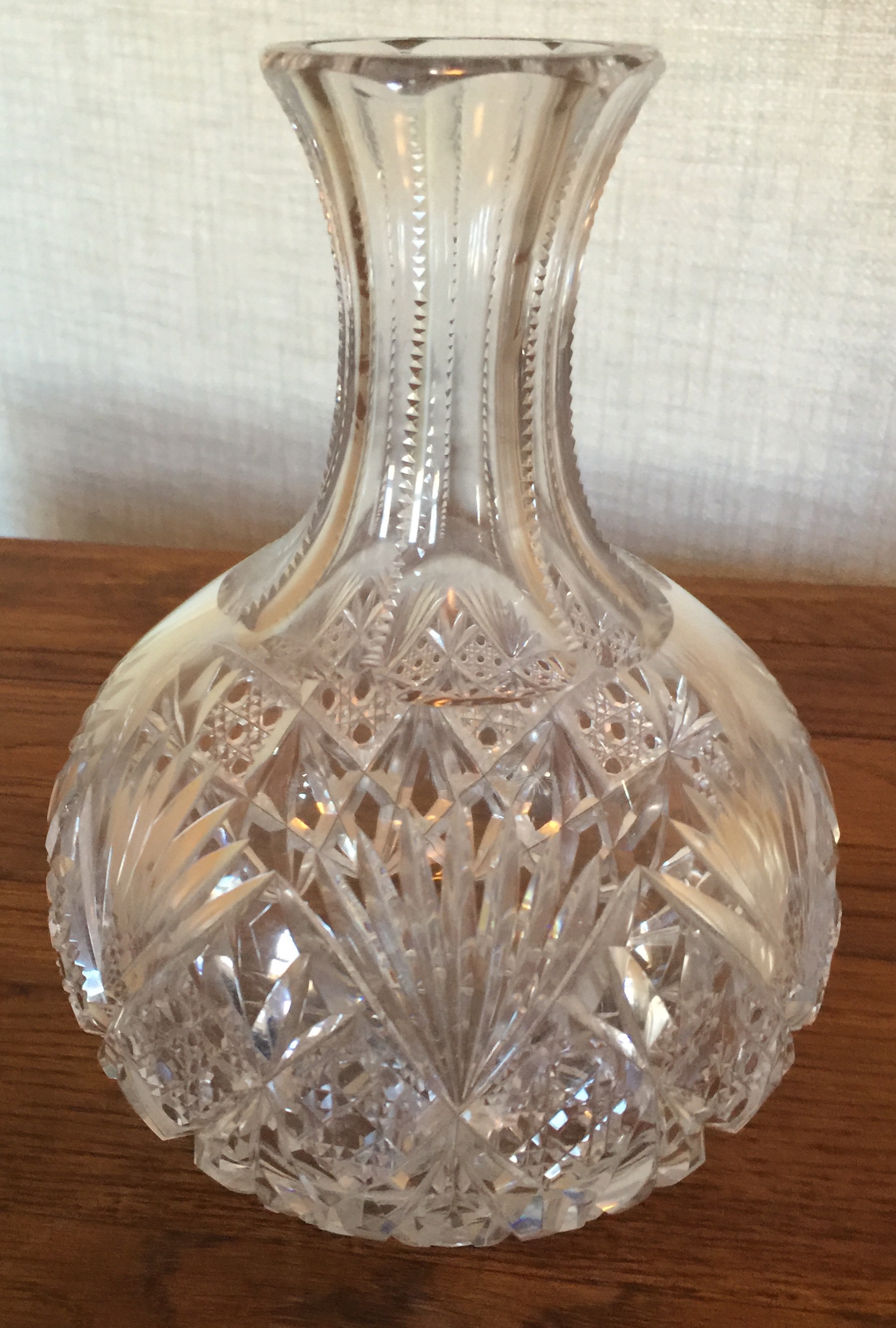 American Brilliant Age Hand-cut Carafe Estimated Value: $200 Staring Bid: $120