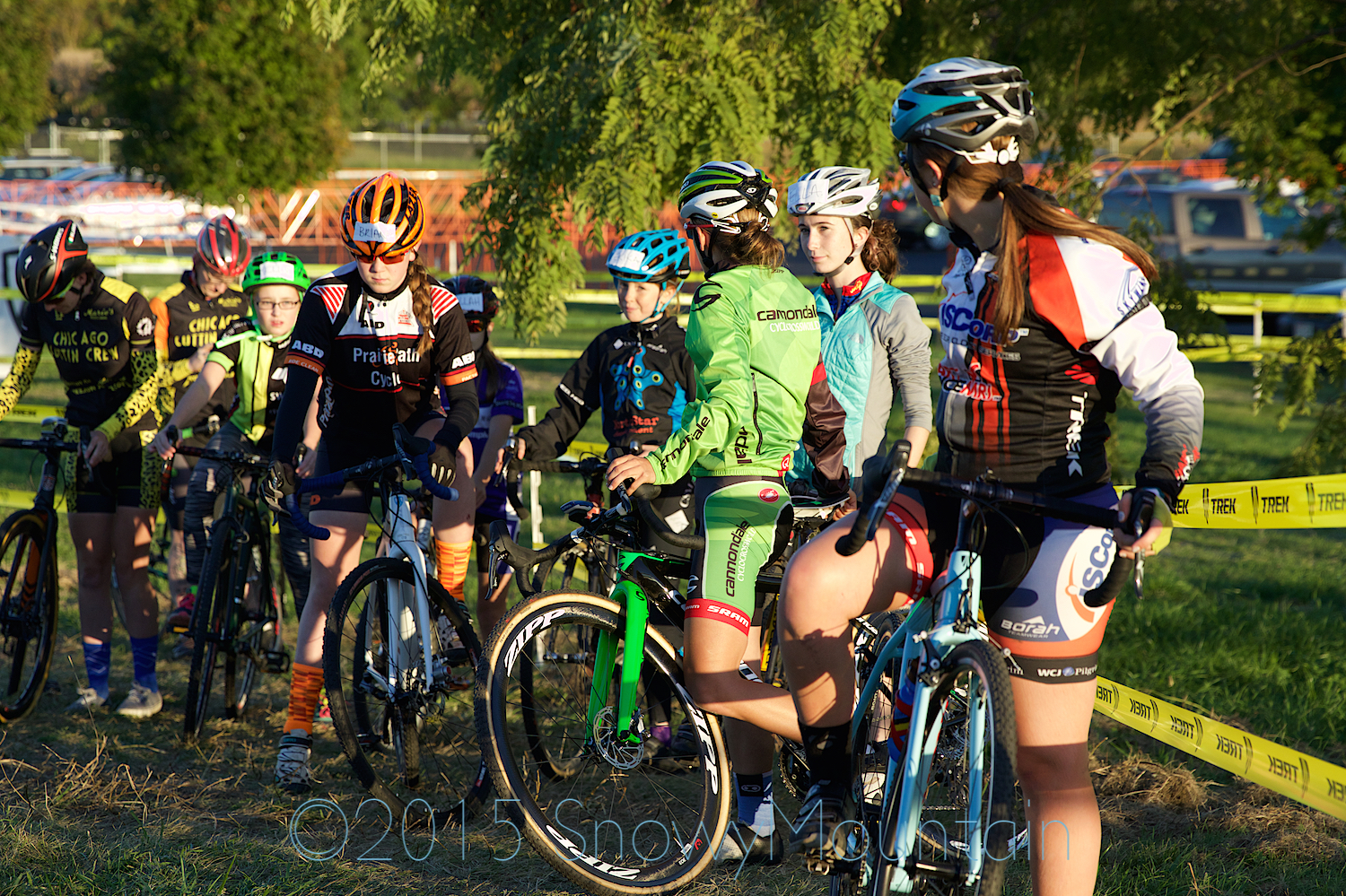 Kaitie stopped with the girls to discuss and explain various features and techniques. 