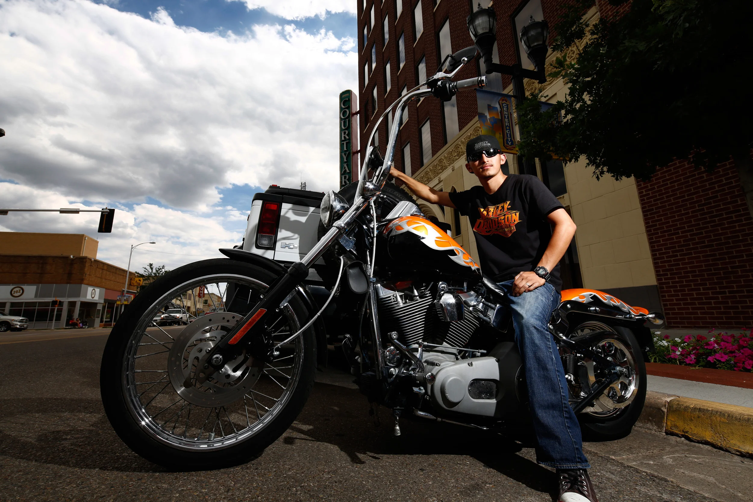 My new buddy, Jacob Rincon, and his ride