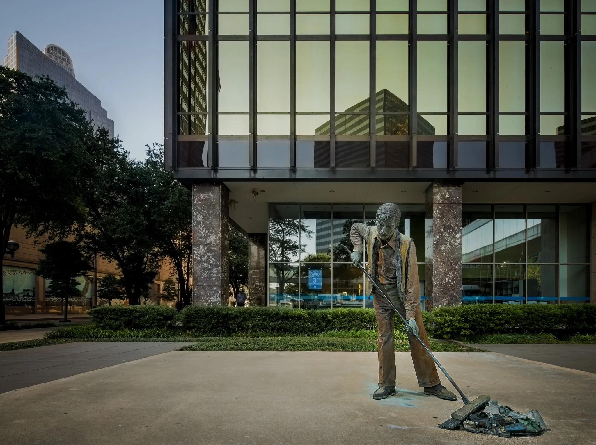 Sweeper statue