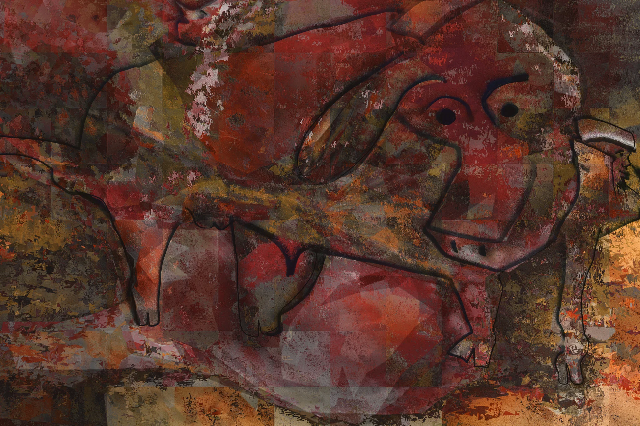 Hornless Bull