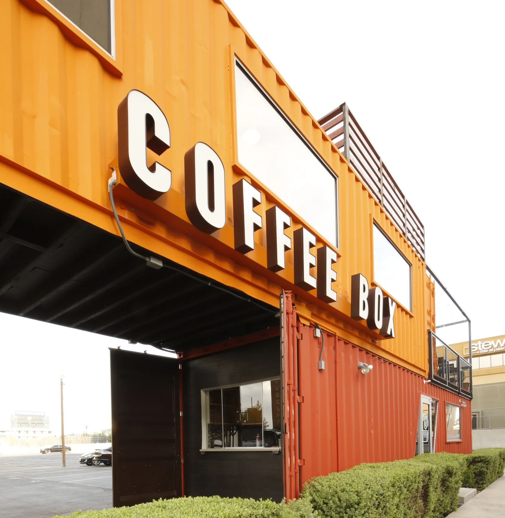 Coffee Box in El Paso. So much better than the green logo guys.