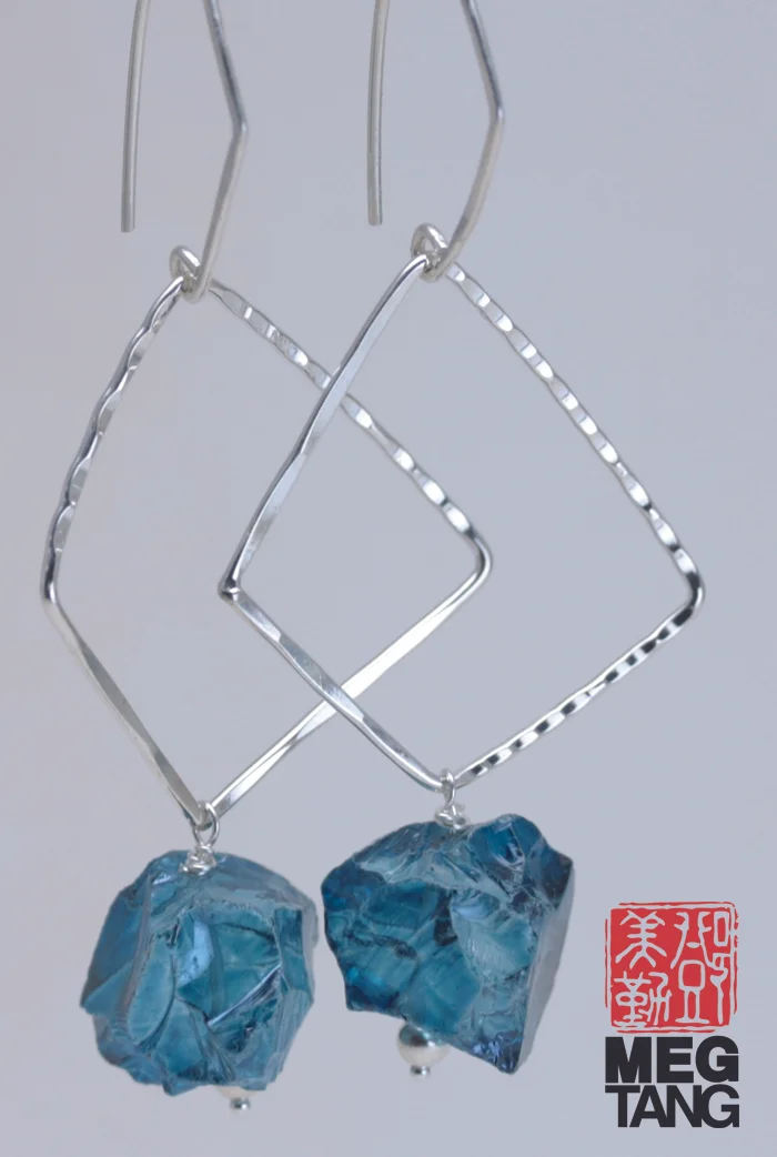Sterling Silver, London Blue Topaz
