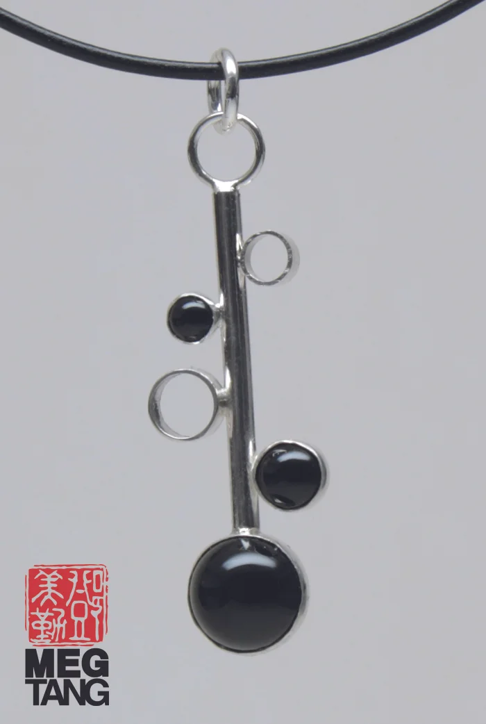 Sterling Silver, Black Onyx