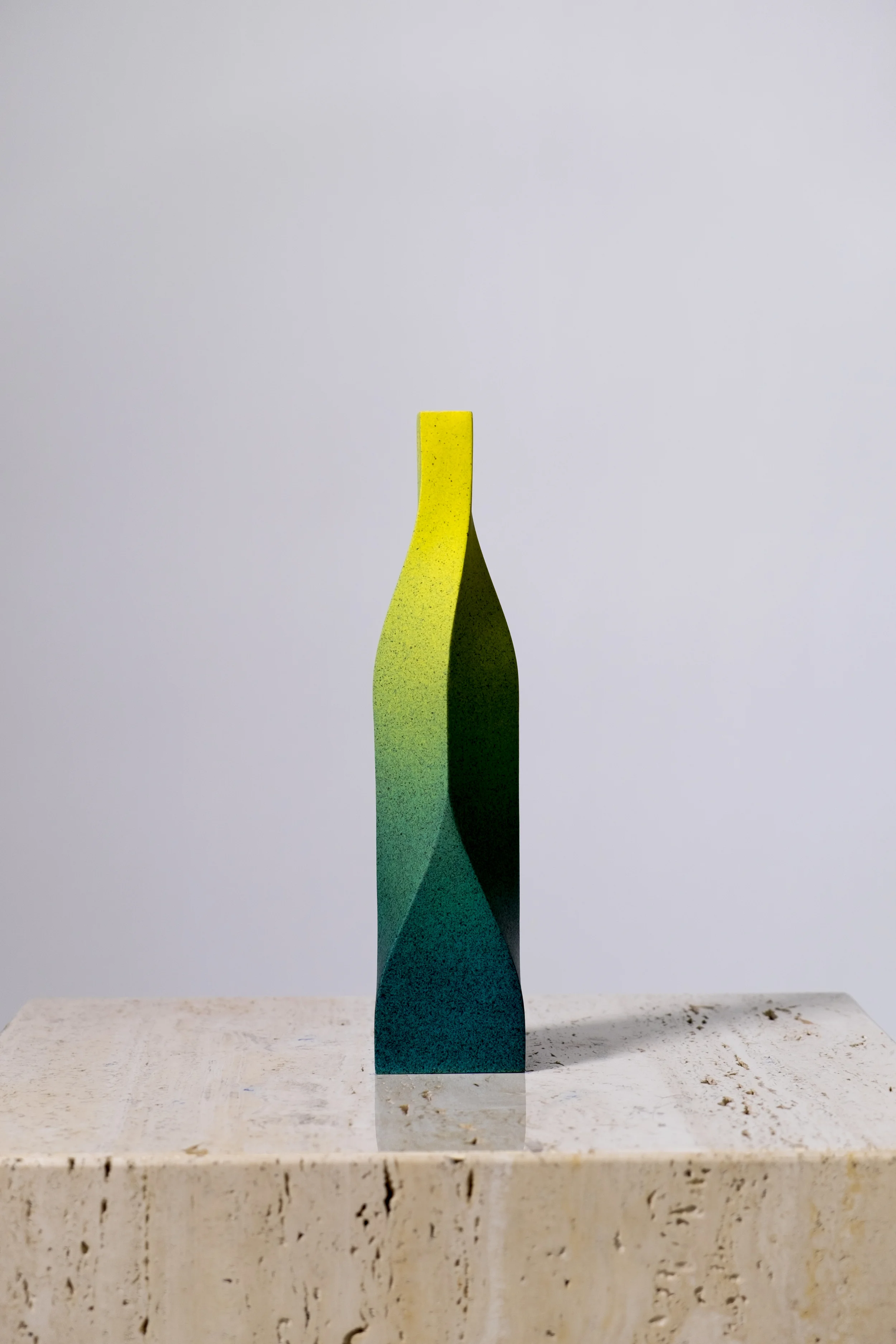 LIGHT AND DARKNESS TYPE A CONFIDENT, 2014 Underglazed stoneware H 11” x W2-5/8” x D 2-5/8”