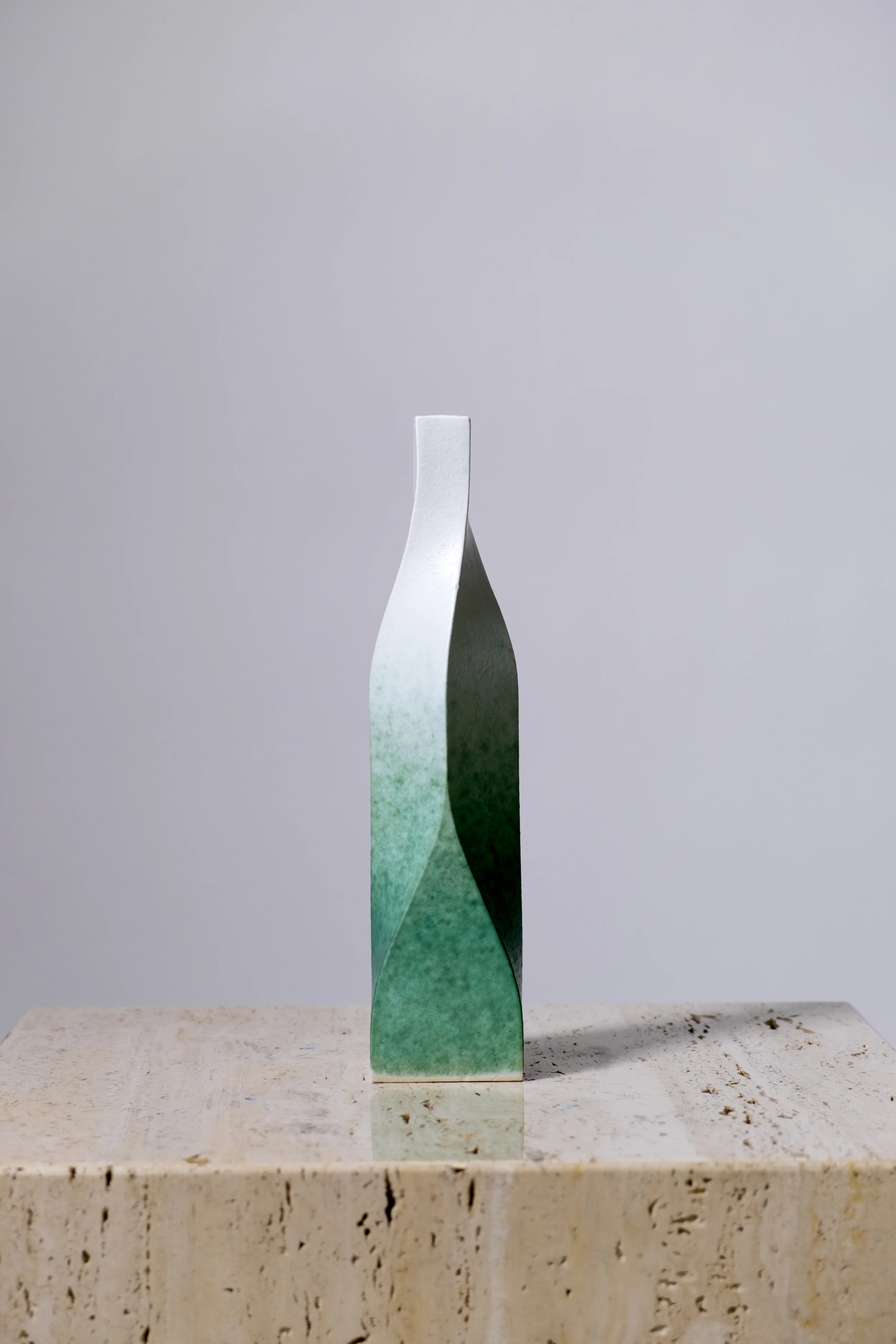 LIGHT AND DARKNESS TYPE A SUPPORTIVE Glazed stoneware H 11” x W2-5/8” x D 2-5/8”