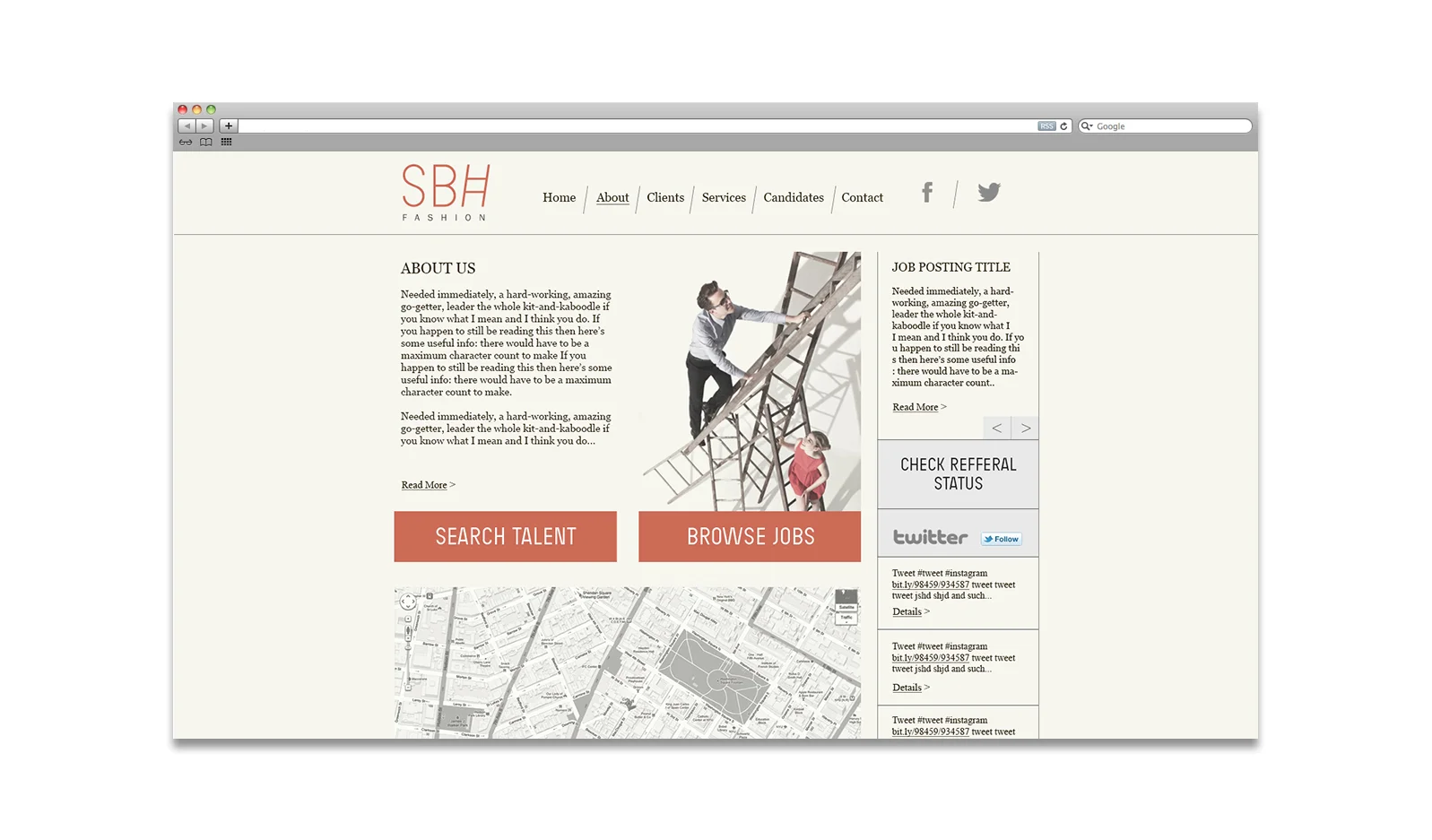 SBH Fashion Retail Website Design New York City