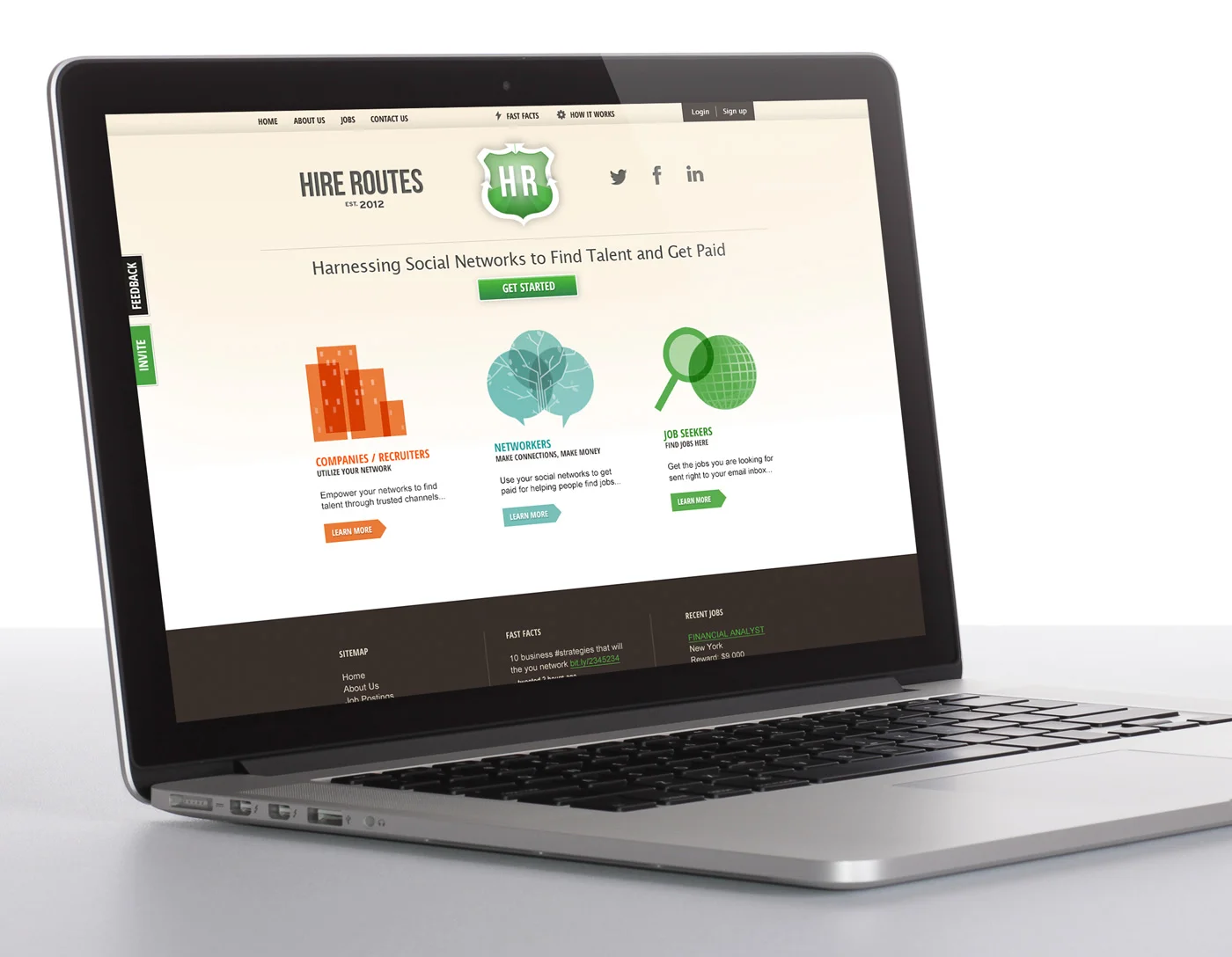 NY Tech Start Up Website design and branding