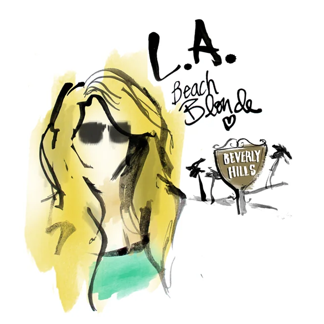 Edgy LA Fashion Illustration made in Brooklyn