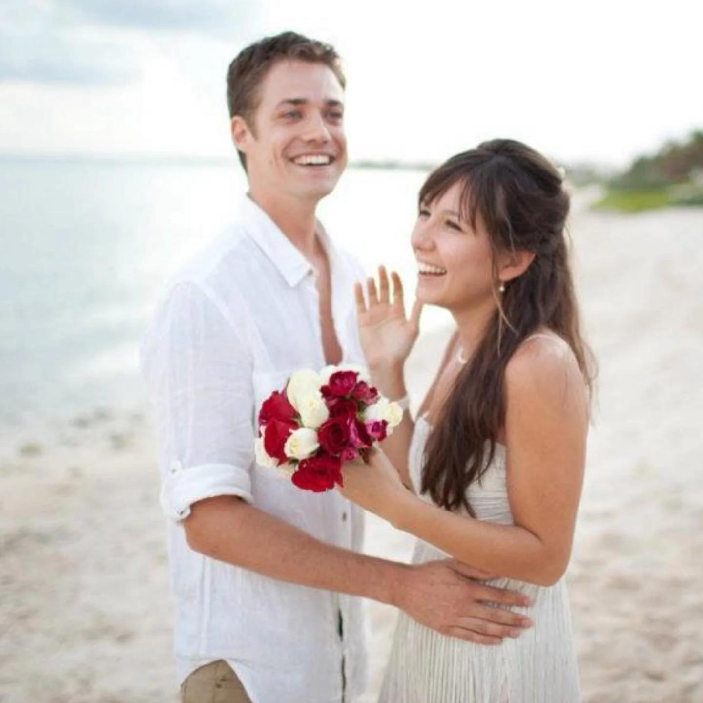 9 years ago today, when Steve and I got married,🏝barefoot on a beach in Tulum (before it was cool 😂)🏝, we could not have even DREAMED of what our life could look like in 2020.

➖We lived in a 500 SQFT apt in Brooklyn where our &quot;office&quot; w