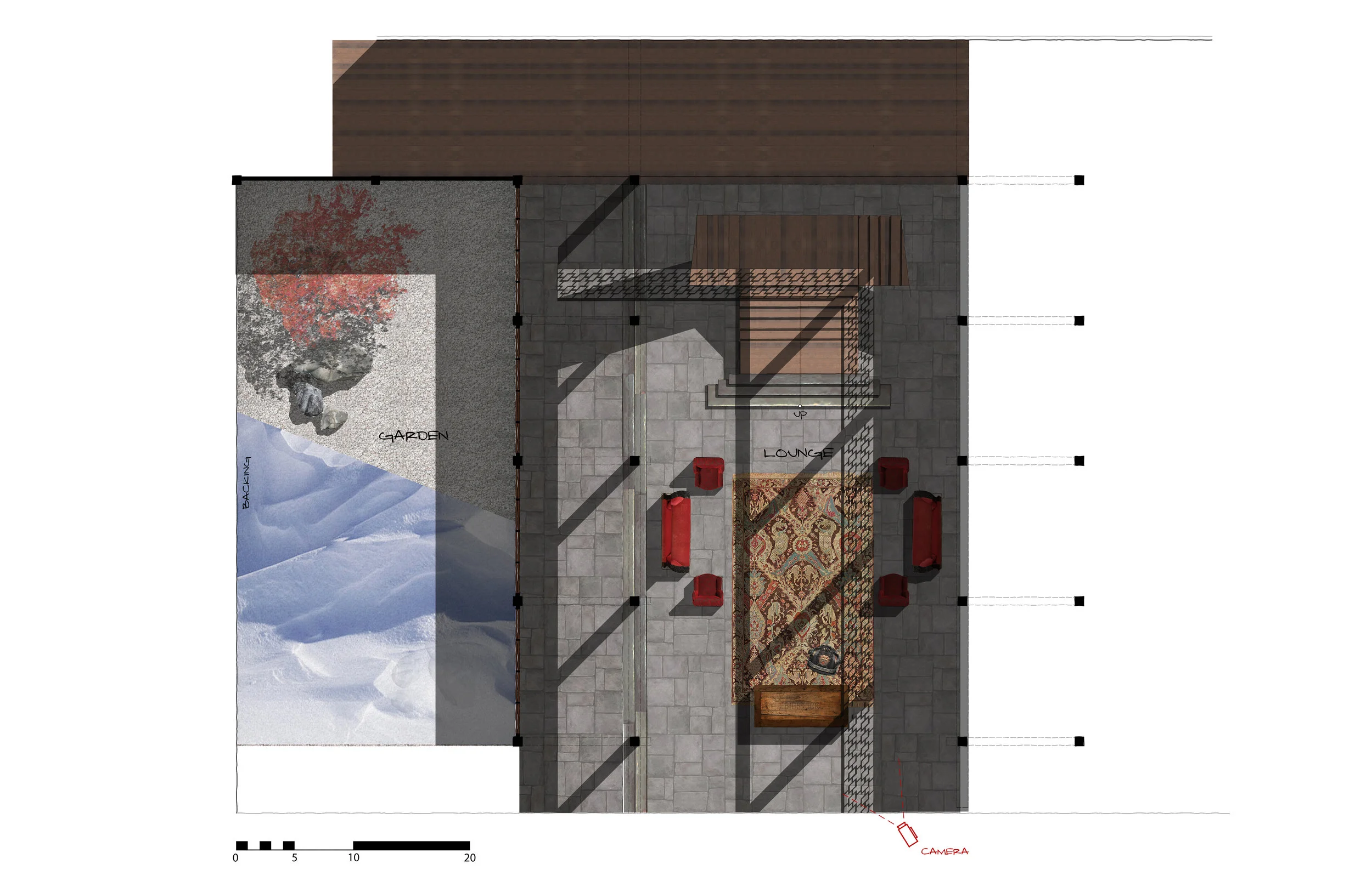 FLOOR PLAN - LOUNGE + GARDEN