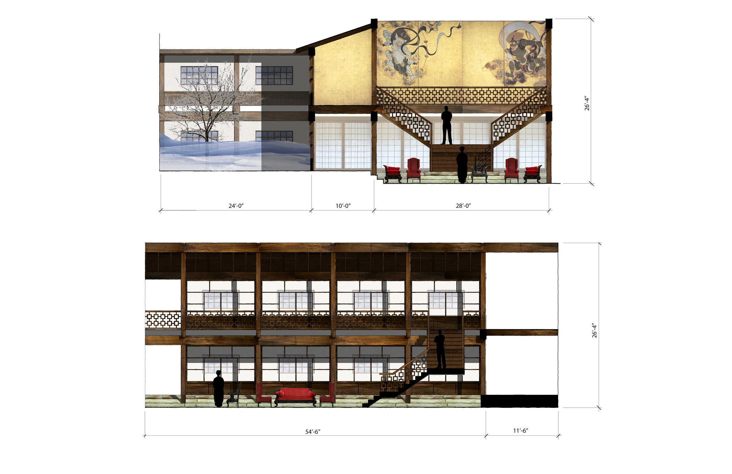 SECTION - ELEVATIONS