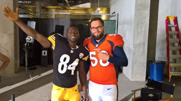 I got to be Von Miller's body double. That's not relevant to anything, I just like to brag.