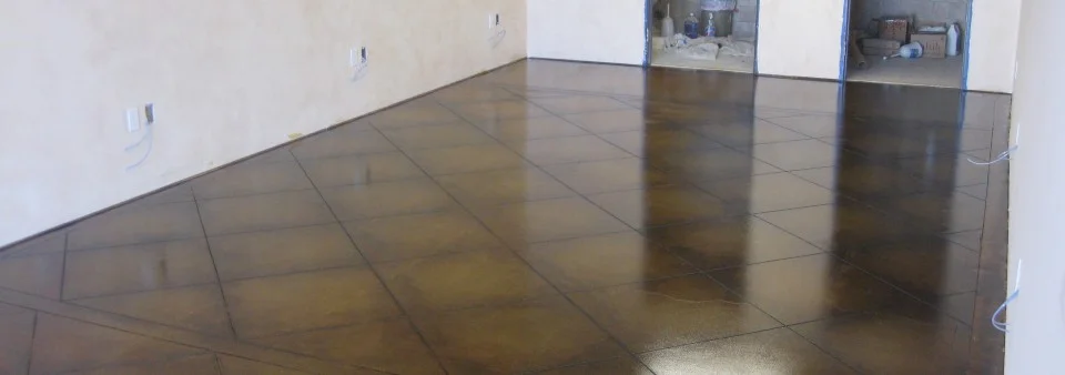 Stained and sealed Floor