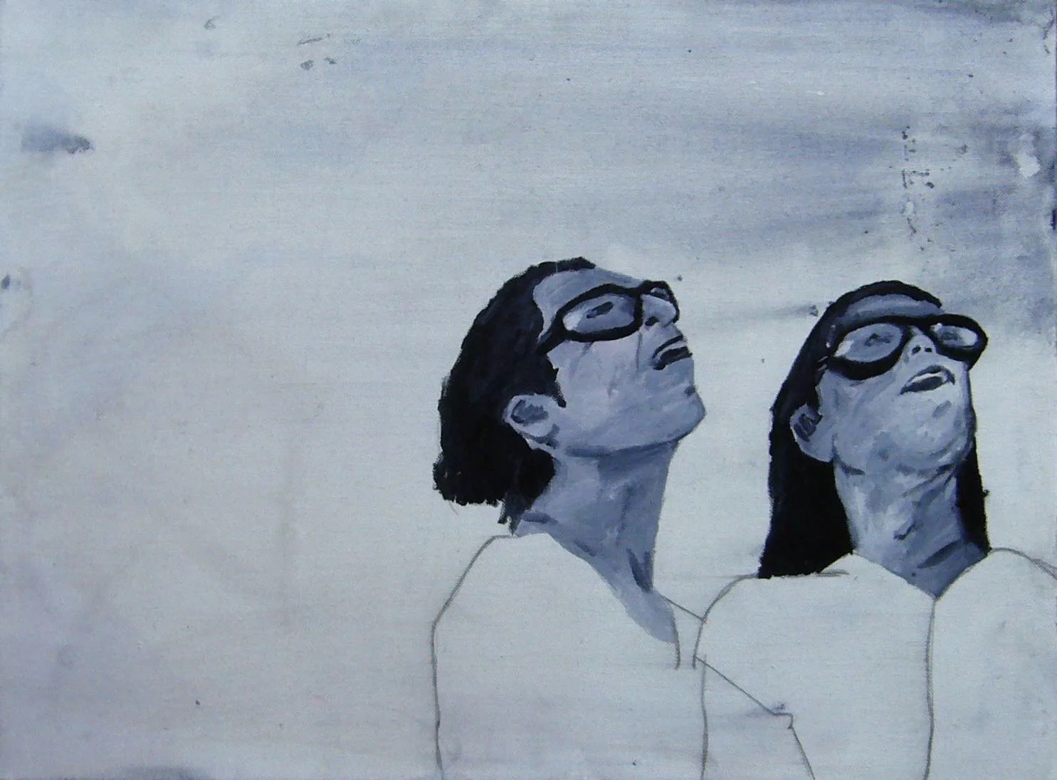 Girls Looking Up