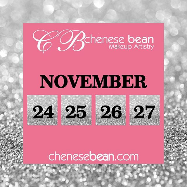 The &quot;Pink Friday&quot; countdown! Don't miss it... 10-30% off selected items. Including makeup appointments, makeup classes, gift cards and bridal. Shop www.chenesebean.com 🎀 #pinkfriday #makeupartist #mua #ohiomua #cincymua #makeupclass #makeu