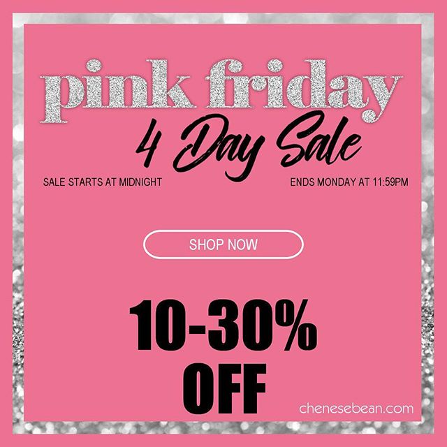 Sale begins at midnight! 🎀 #pinkfriday #blackfriday #smallbusinesssaturday #cybermonday