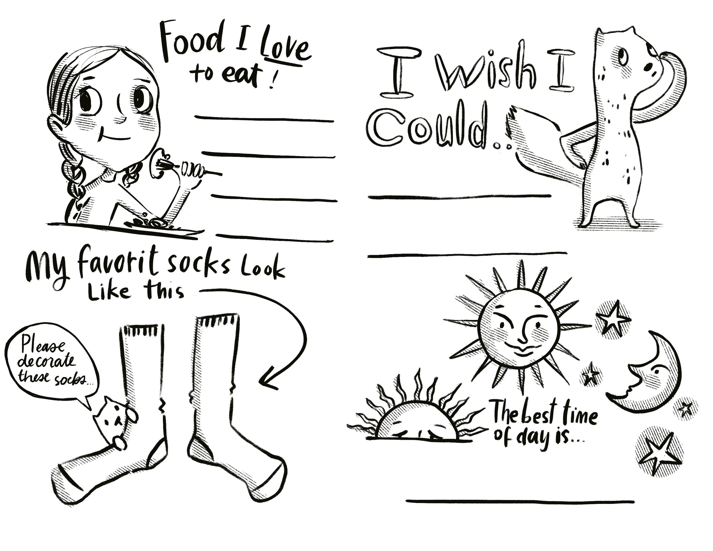 All about me activity page