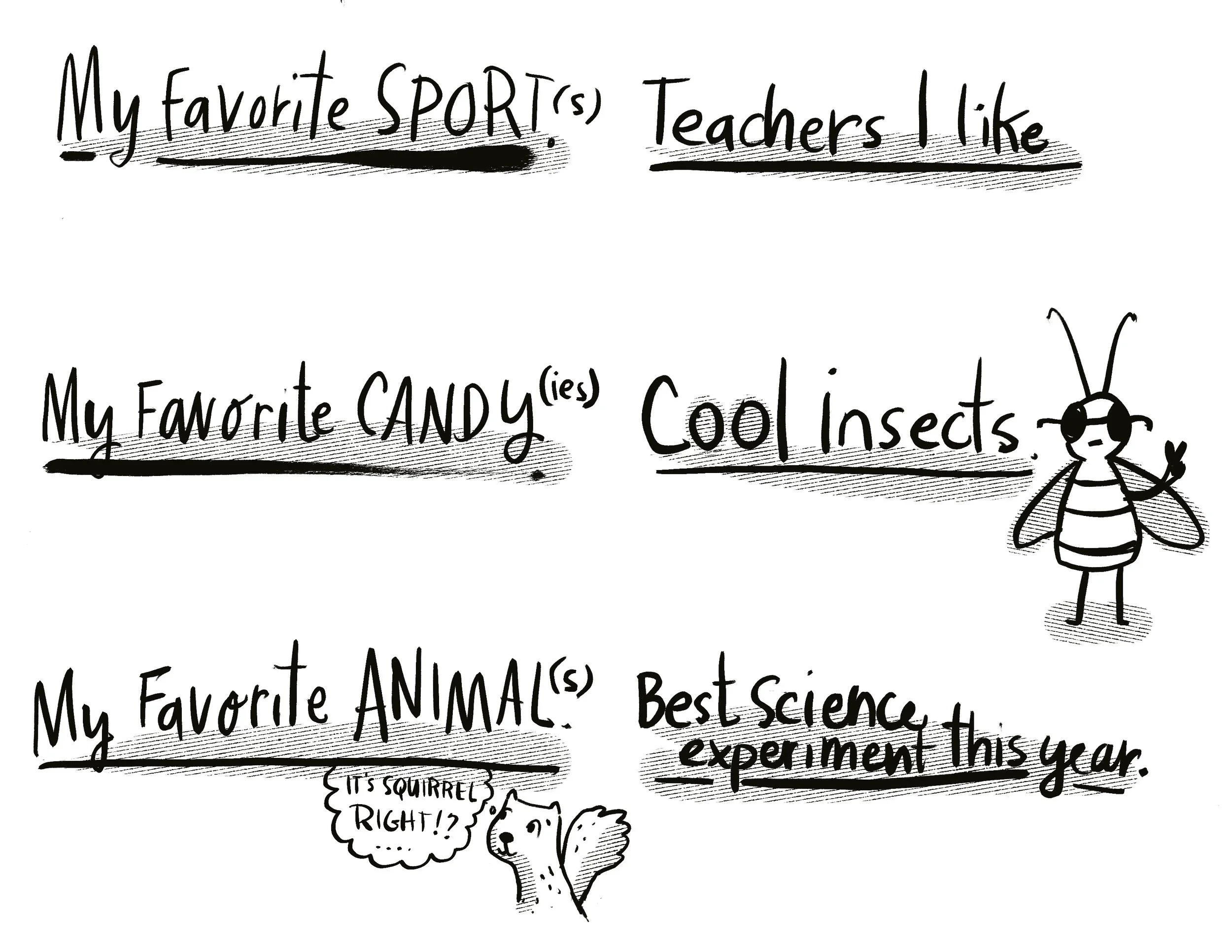 All about me activity page