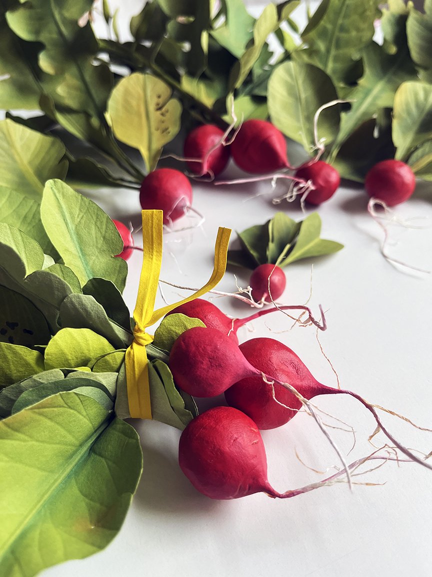 Paper radishes