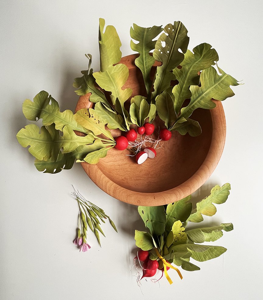 Paper Radishes