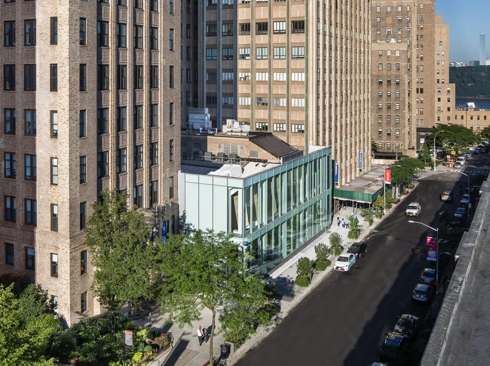 Alumni Auditorium view from the rooftop at Columbia University Medical Center designed by MdeAS Architects