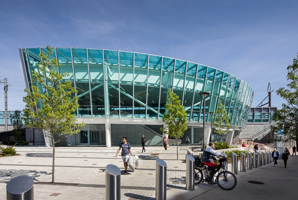 The PATH Harrison Station designed by Dattner Architects