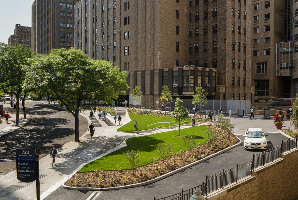 Aerial view of the Haven Plaza by FXCollaborative Architects