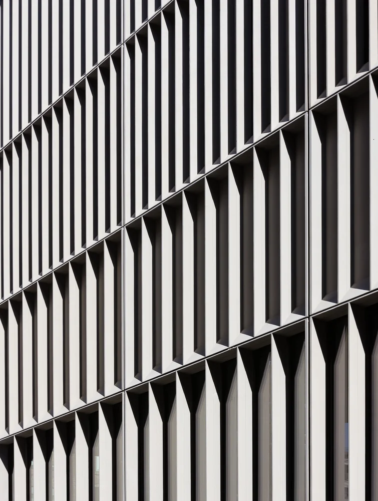 Details shot of Townhouses facade designed and developed by Alloy