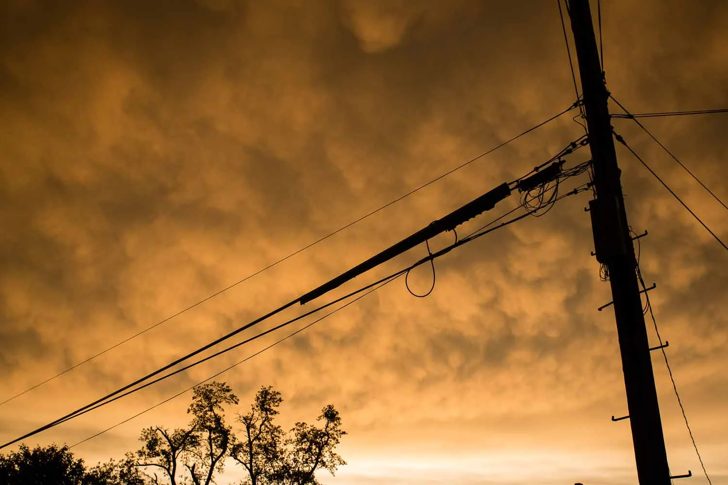 The sky gets pretty insane after a big storm like that.