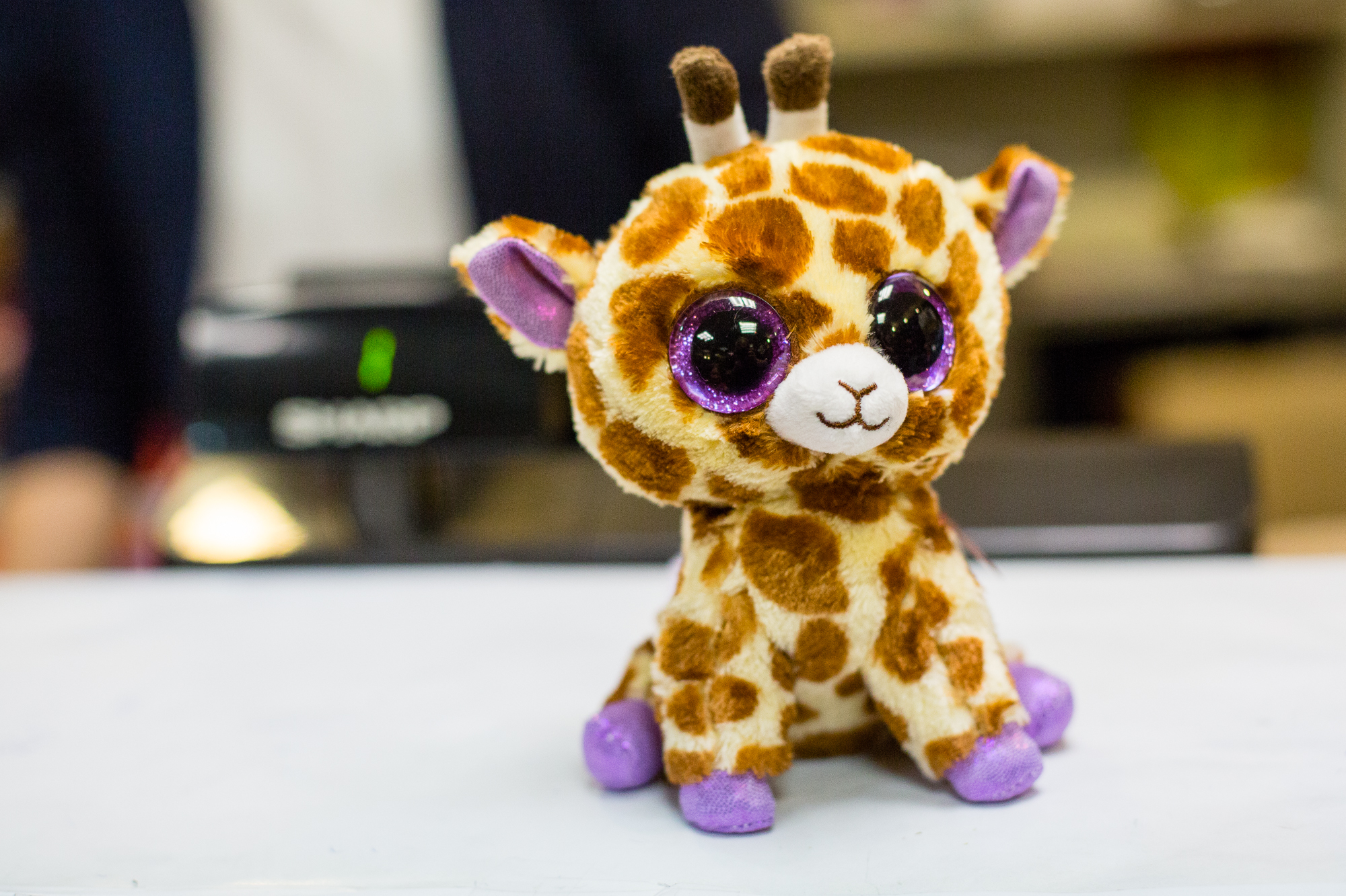 Immediately upon arriving, we found a store that sold Beanie Boos. We liberated this little beast from his life of captivity in Penn Station.