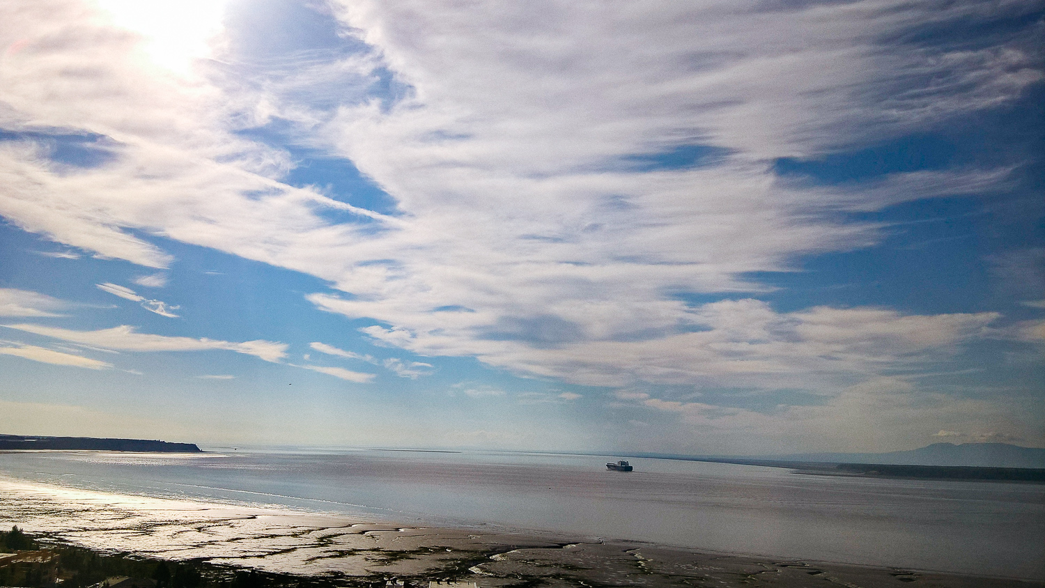 This was the view from our breakfast spot. I bet that boat was going somewhere terrifying. (Shot with the Nokia Lumia 640 XL)