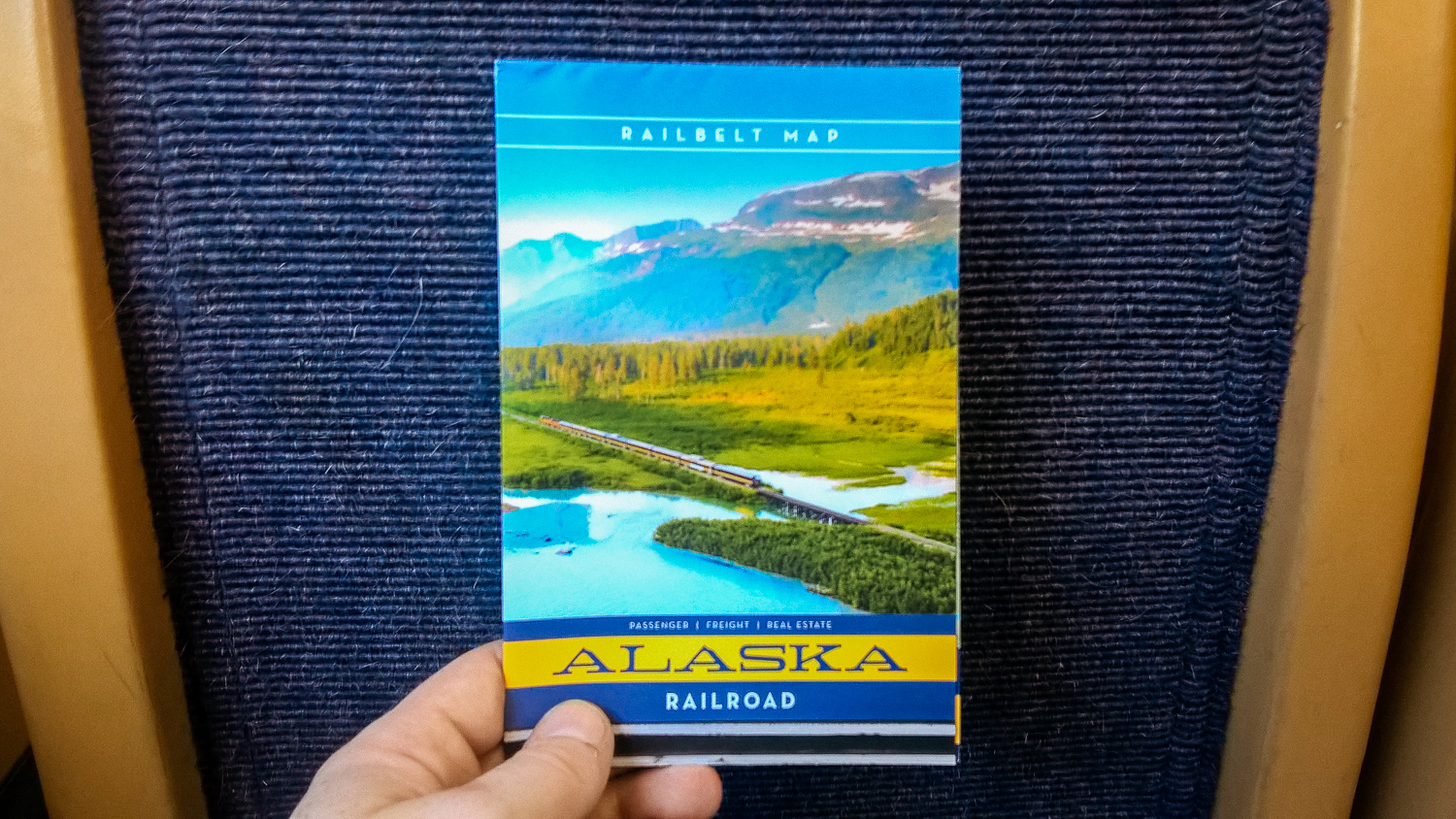 Even the map is really pretty on the Alaskan railroad. (Shot with the Nokia Lumia 640 XL)