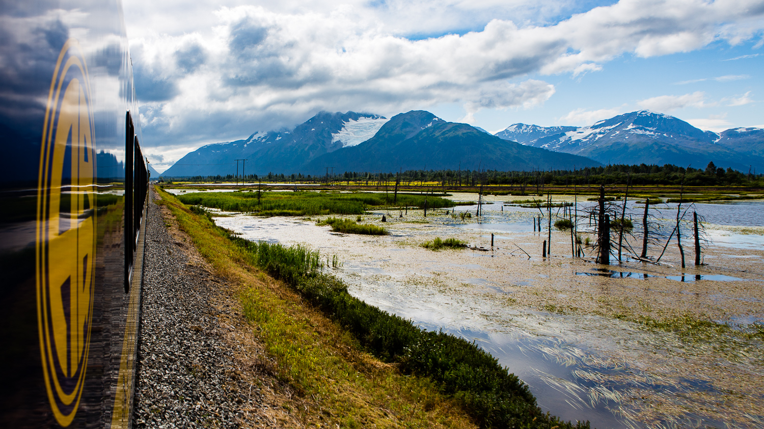 This was a shot from the vestibule. I had some where the train was turning, but it was honestly just kind of getting in the way of the mountains and all the majesty. Haha. (Shot on my DSLR)