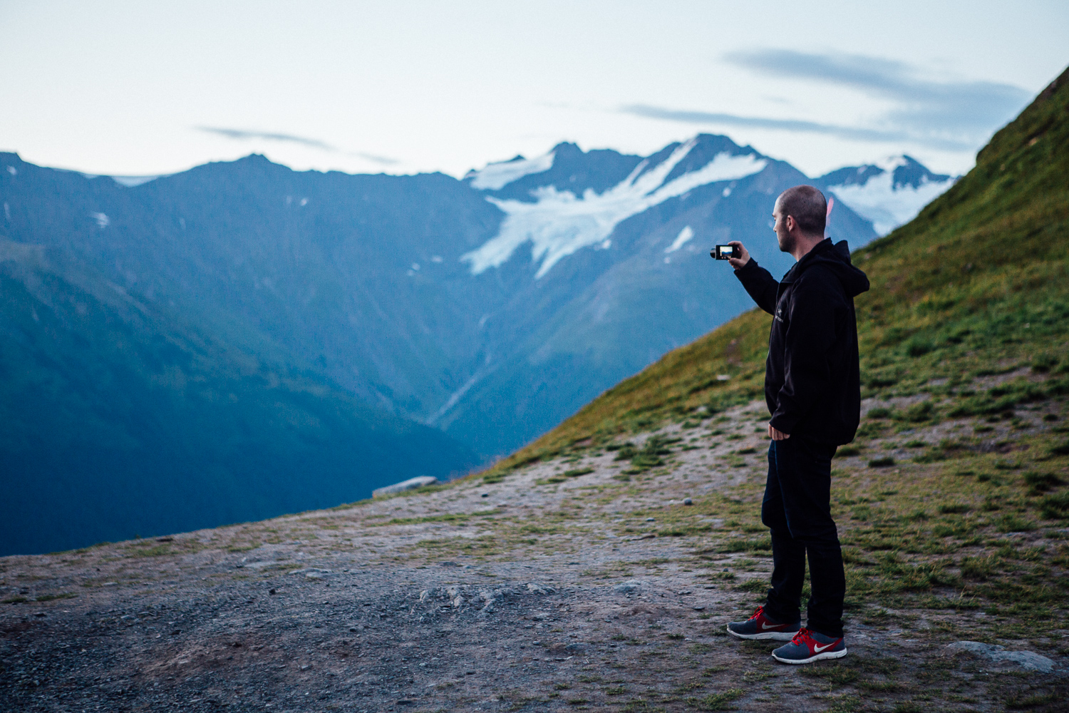 After dinner, we hung out at the top for a while. This was nearly 11 PM, which is absurd. (DSLR)