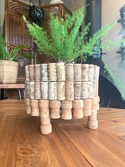 Recycled Wine Cork Planter  dunepad