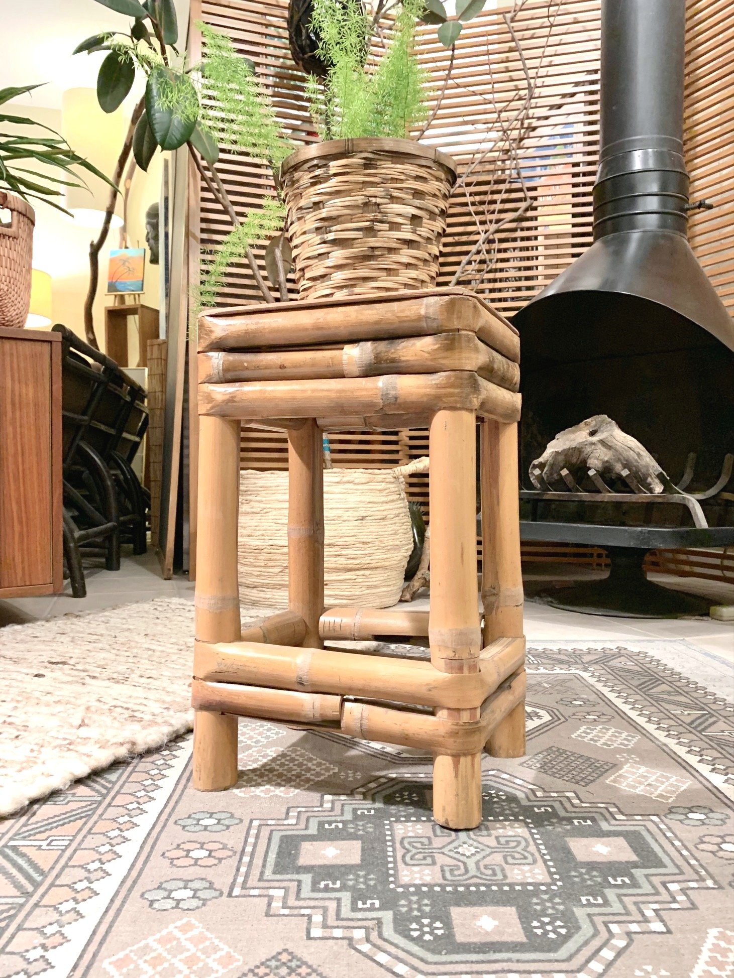 Rustic Bamboo Stand