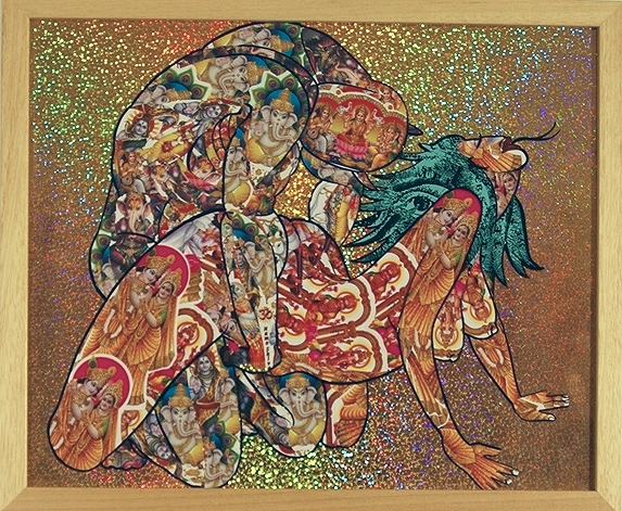 Sex Ritual Multi Media 15 1/4 in. x 18 1/2 framed $800