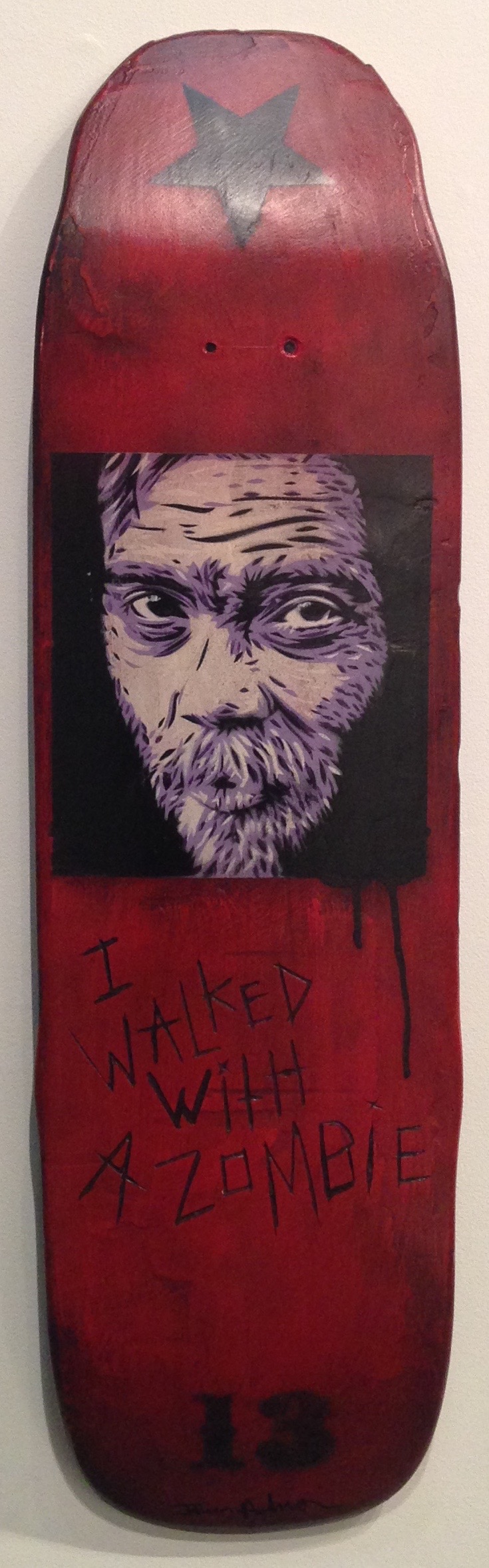 "Roky" skateboard deck $250