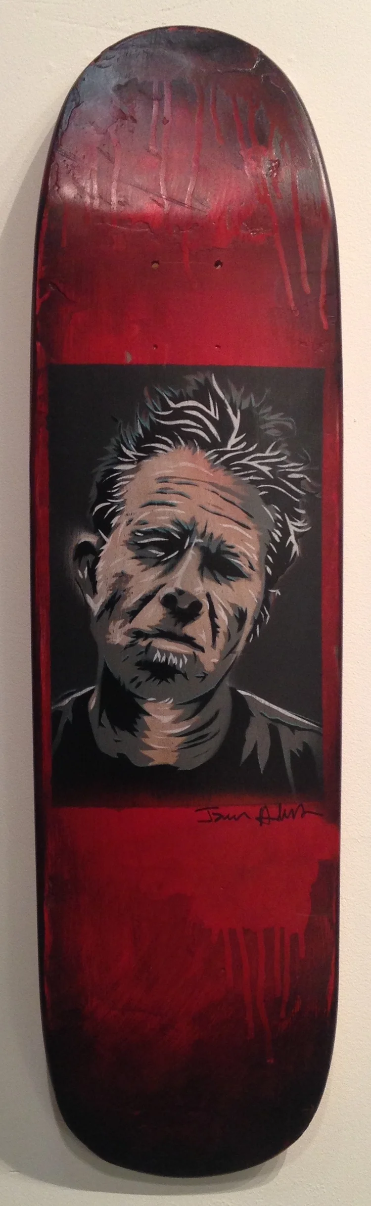 "Tom Waits" skateboard deck $250