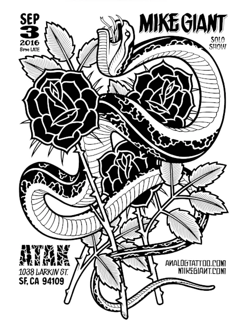 Mike Giant exhibition at ATAK Gallery