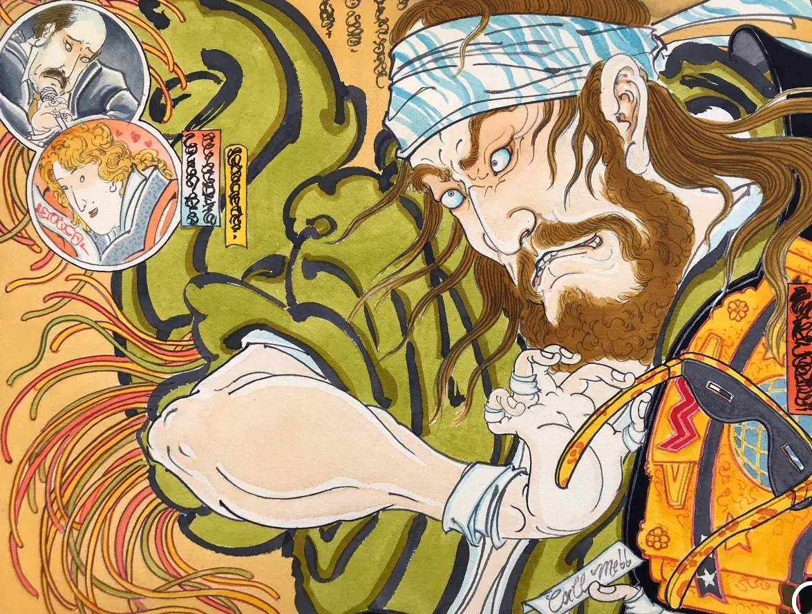 Mike Dorsey — Time Wounds All Heels exhibition flyer